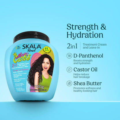 Back view of Skala Expert Mais Cachos vegan hair mask