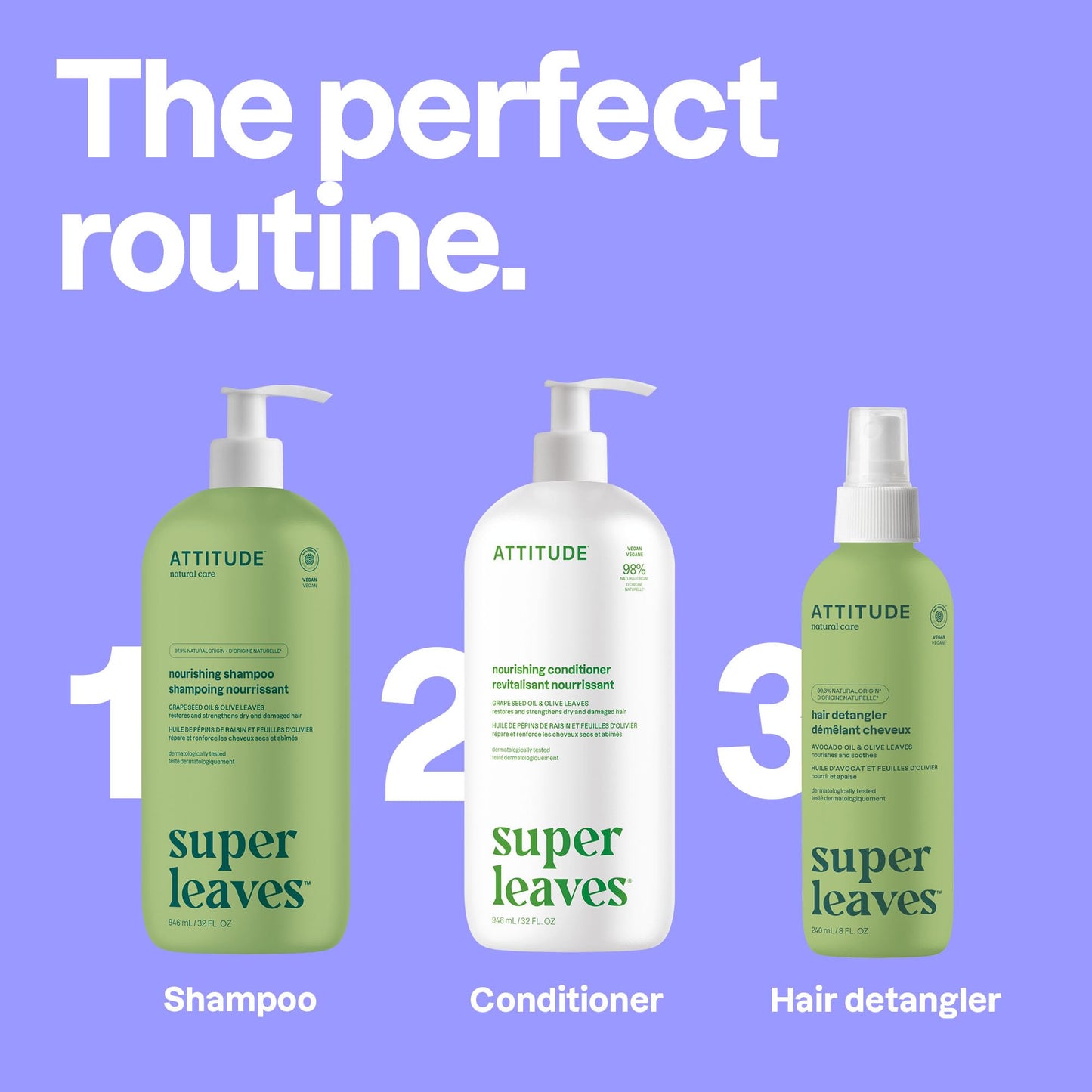 Side profile of Attitude Nourishing Conditioner bottle 946 milliliters