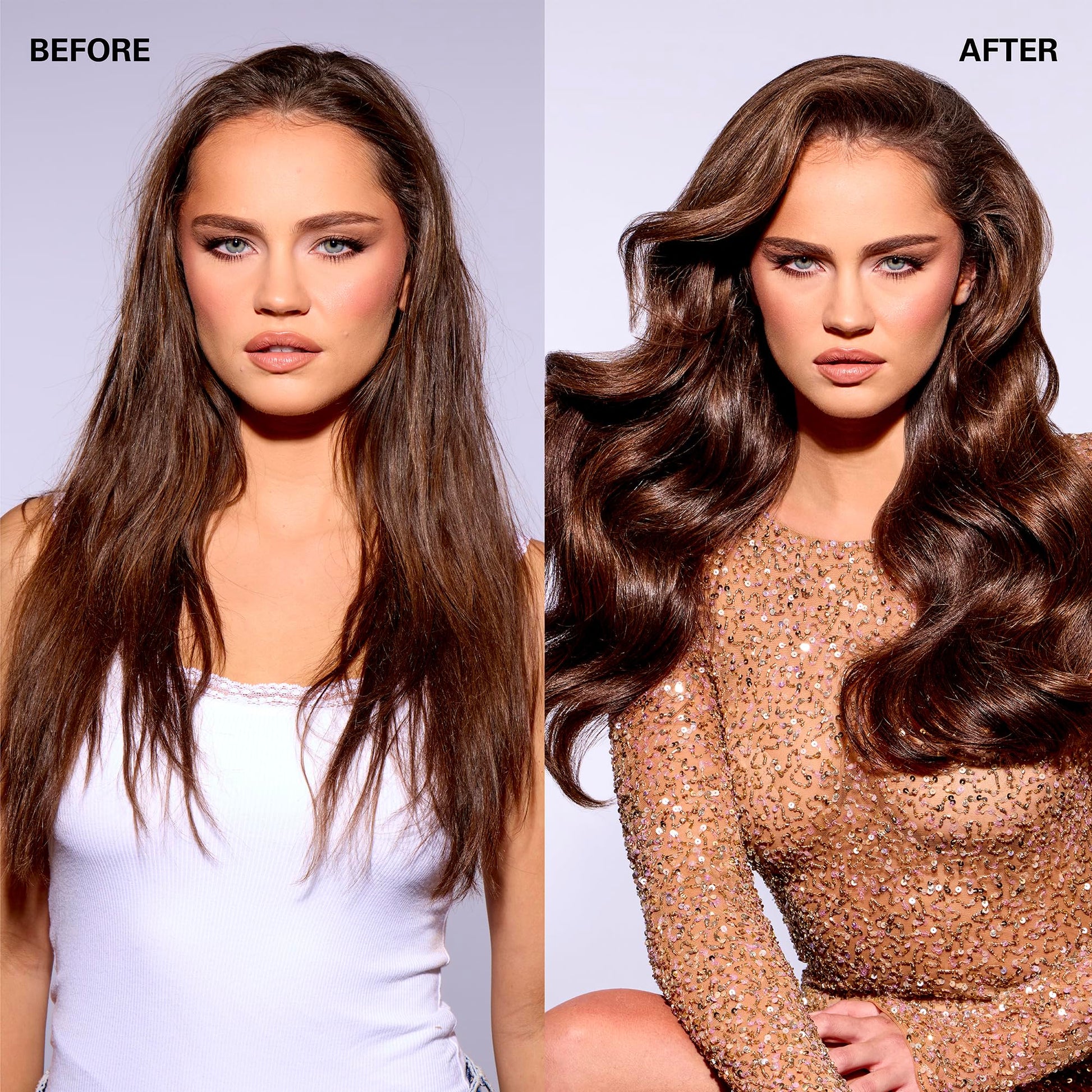 Professional hair care spray Color Wow Money Mist lifestyle shot