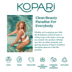 Kopari warm spice and vanilla hair mist spray bottle angled view