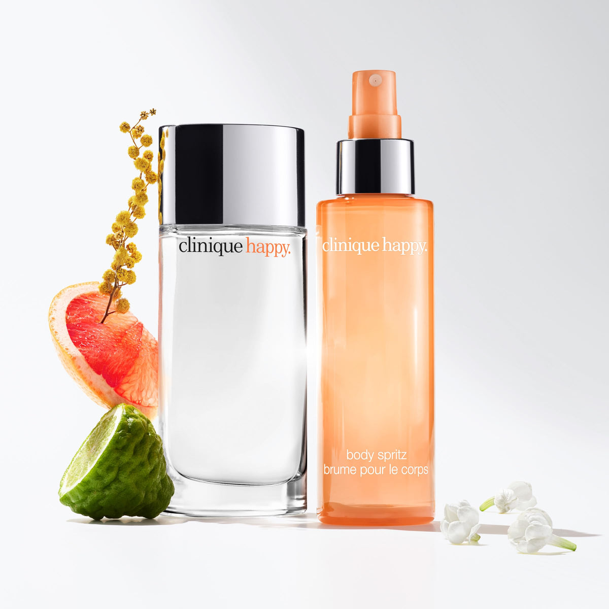 Clinique Happy four point two fluid ounce packaging displaying ingredient details