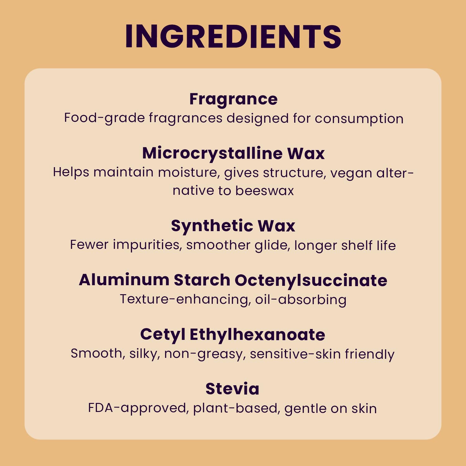 Sweetums SweetSpot natural vegan perfume stick sitting alongside raw vanilla bean accents.