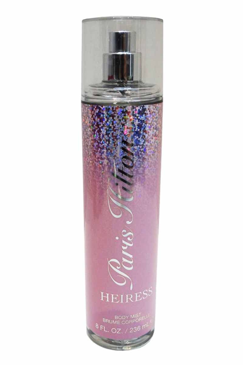 Authentic Paris Hilton Heiress body mist spray bottle packaging