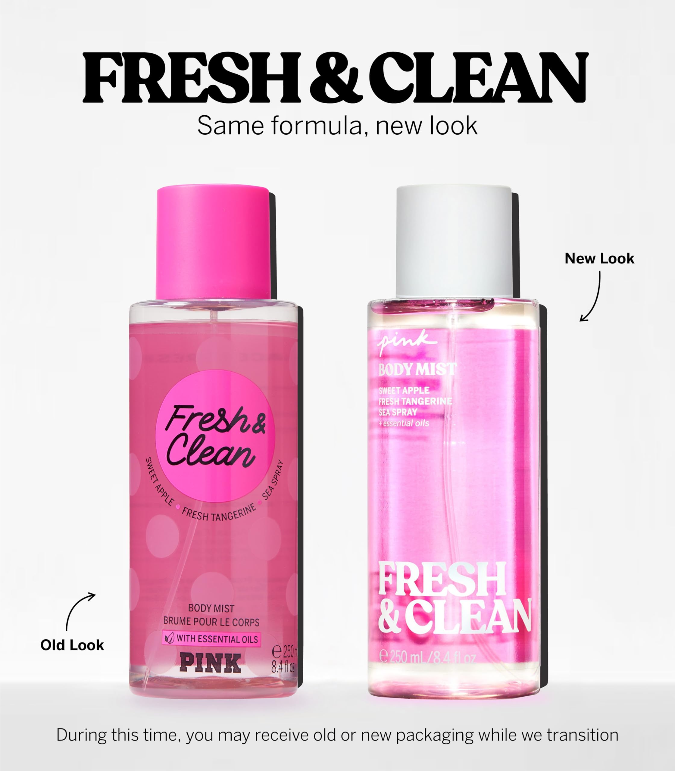 Authentic Victoria's Secret Pink Fresh and Clean body mist for women