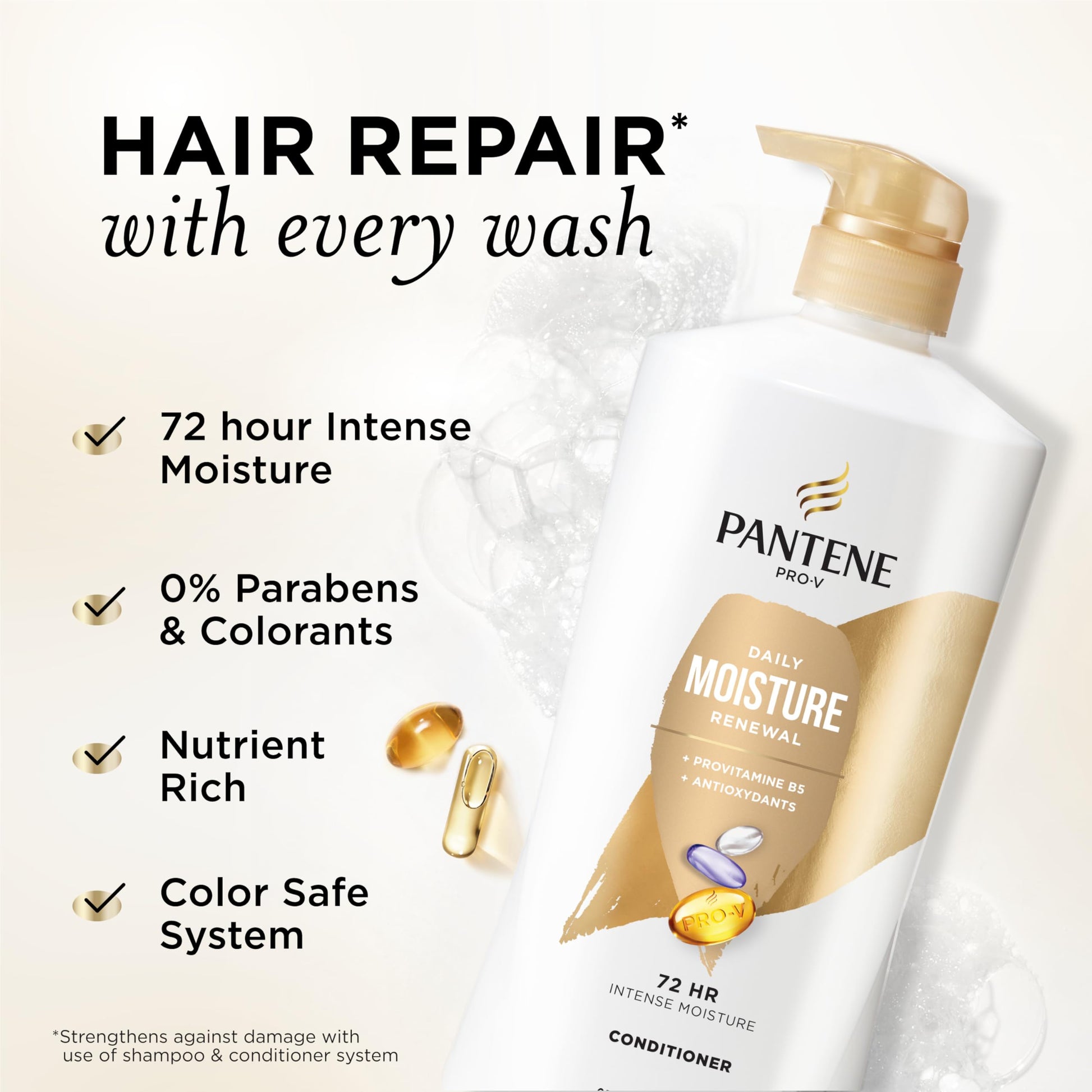 Bask And Lather Hydrating Hair Mist spray nozzle and label