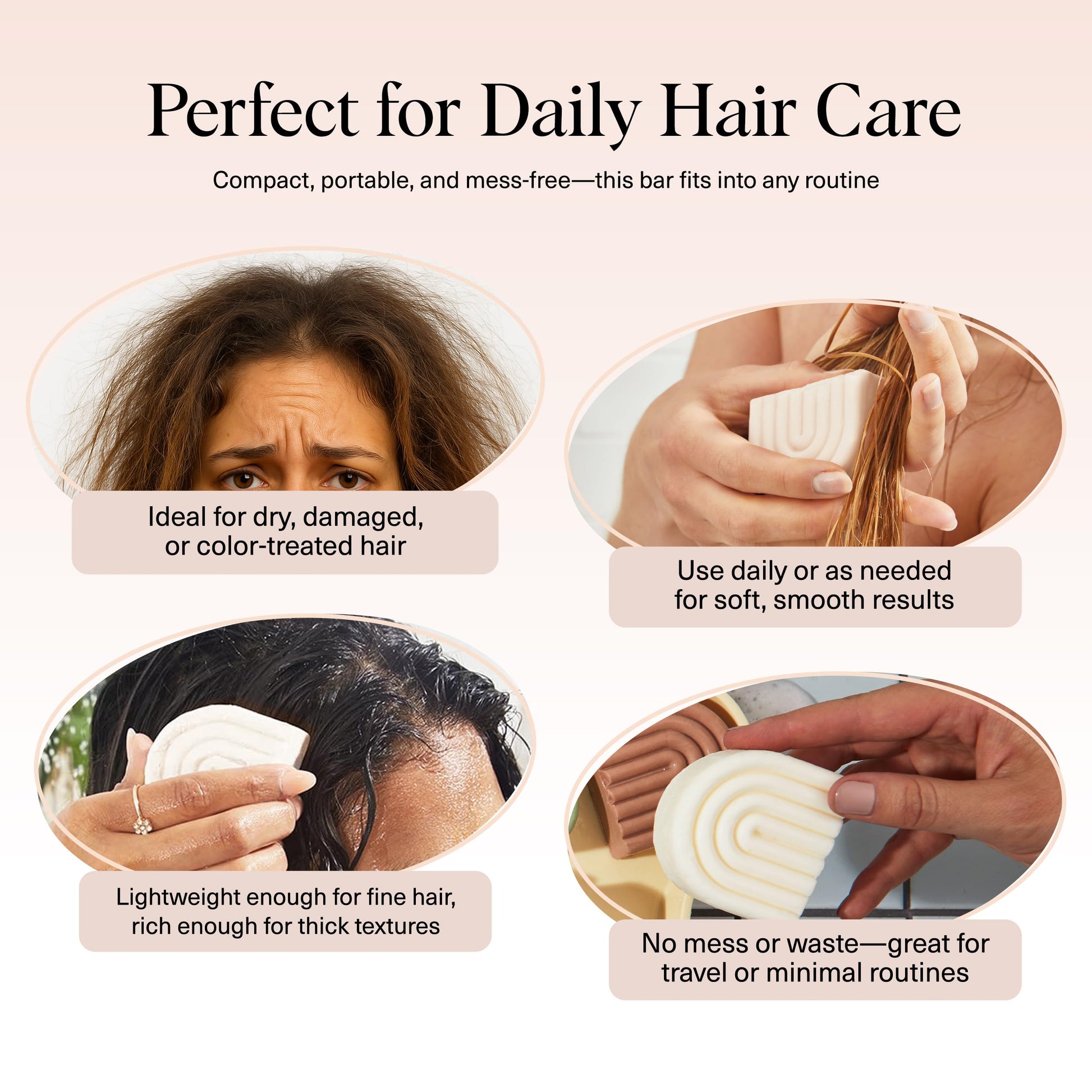 Kitsch plastic-free hair care conditioner bar