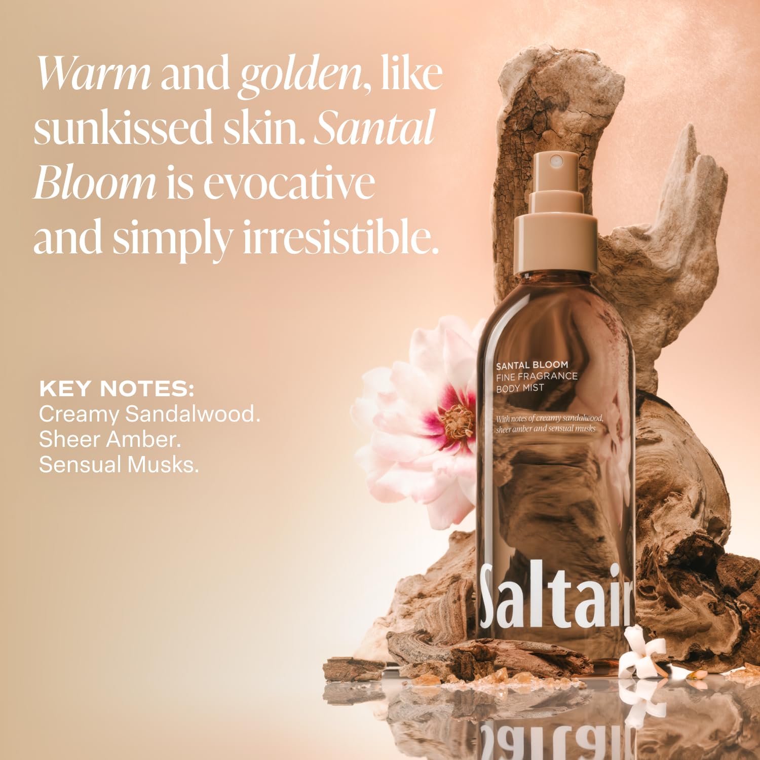 Long lasting Saltair fine fragrance body mist misting application