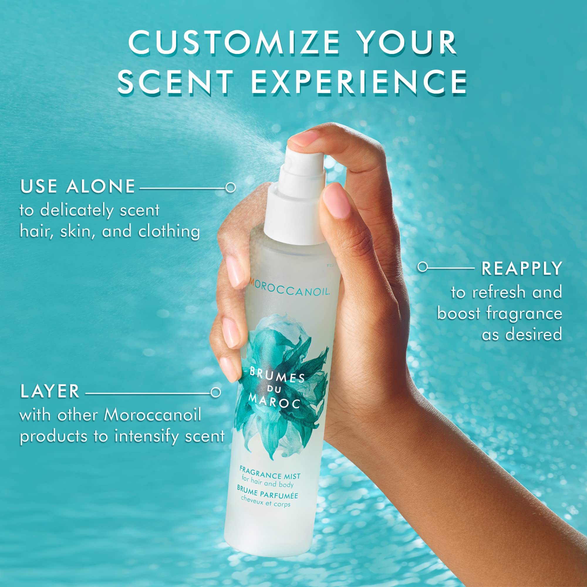 Moroccanoil signature fragrance mist spray nozzle detail