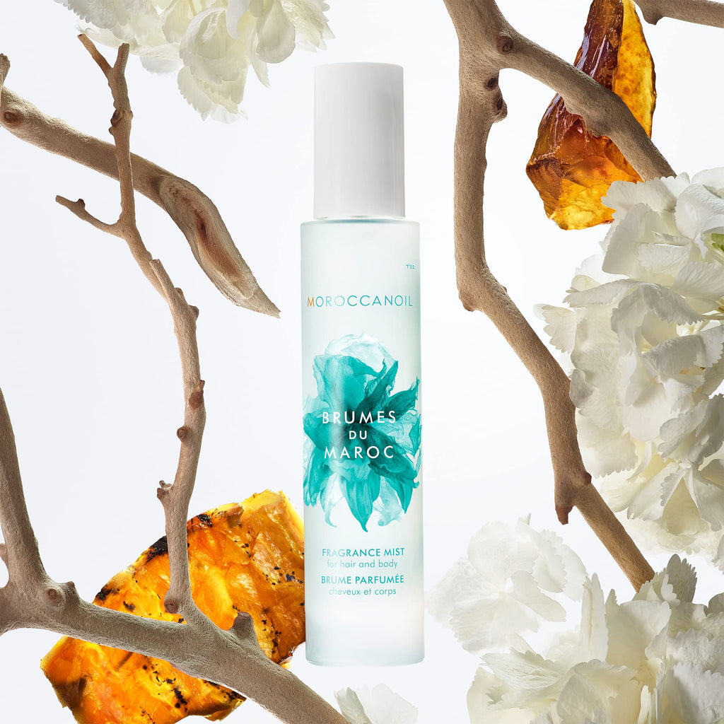 Close up of Moroccanoil Brumes Du Maroc product label