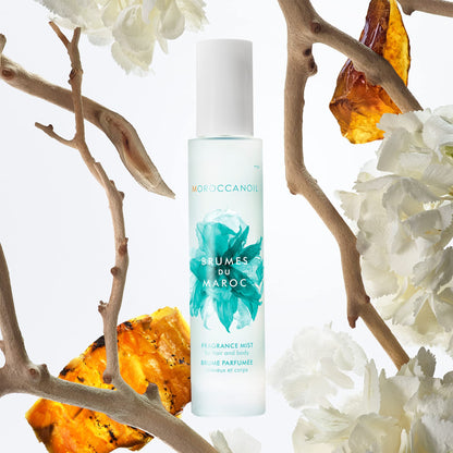 Close up of Moroccanoil Brumes Du Maroc product label