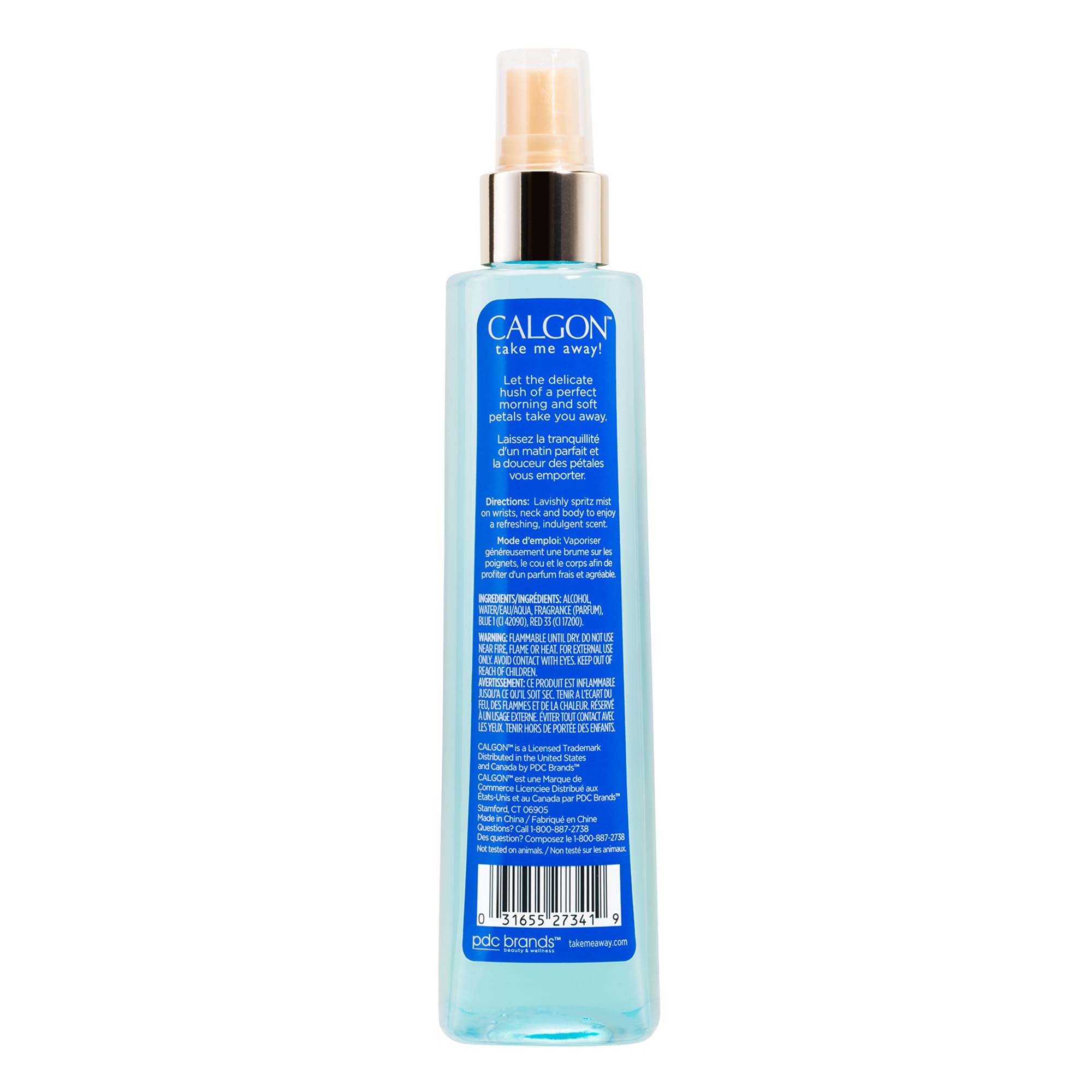Calgon Morning Glory body spray 8 fluid ounces bottle