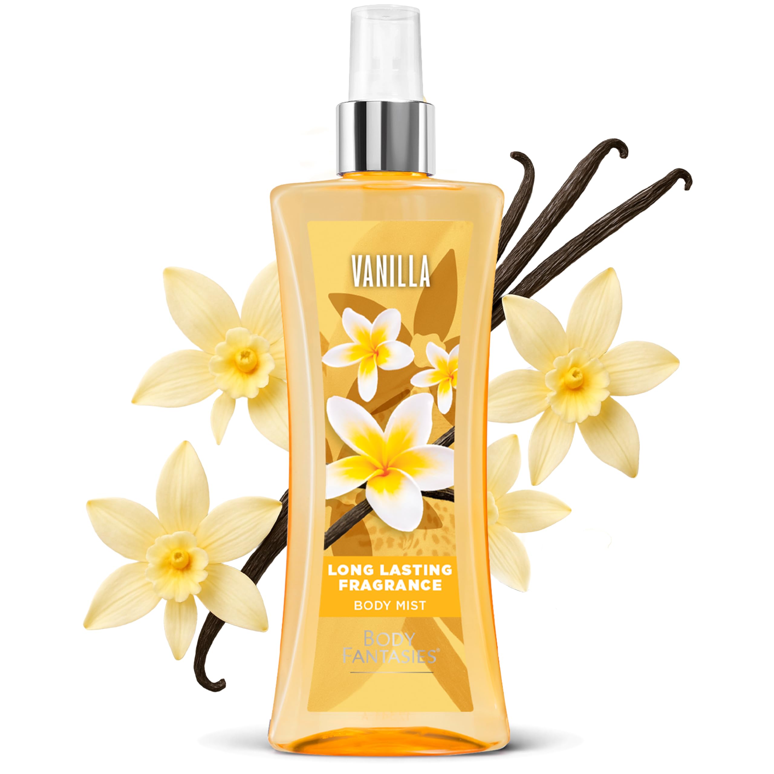 Close up of Body Fantasies Signature fragrance label