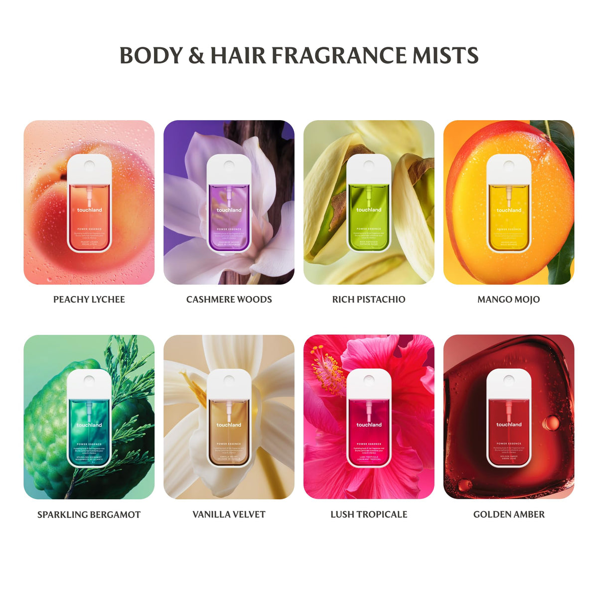 Dermatologist tested Touchland hydrating micro mist for hair and skin