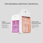Touchland luxury gourmand vanilla and coconut fragrance mist display