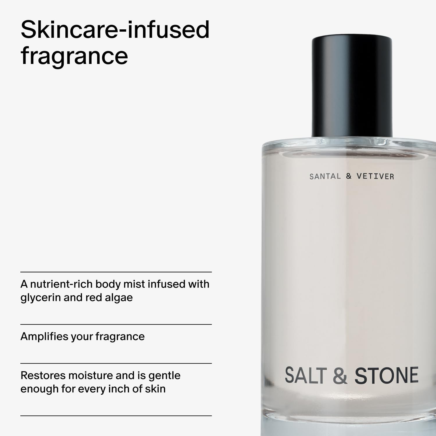 Salt and Stone unisex body mist packaging details