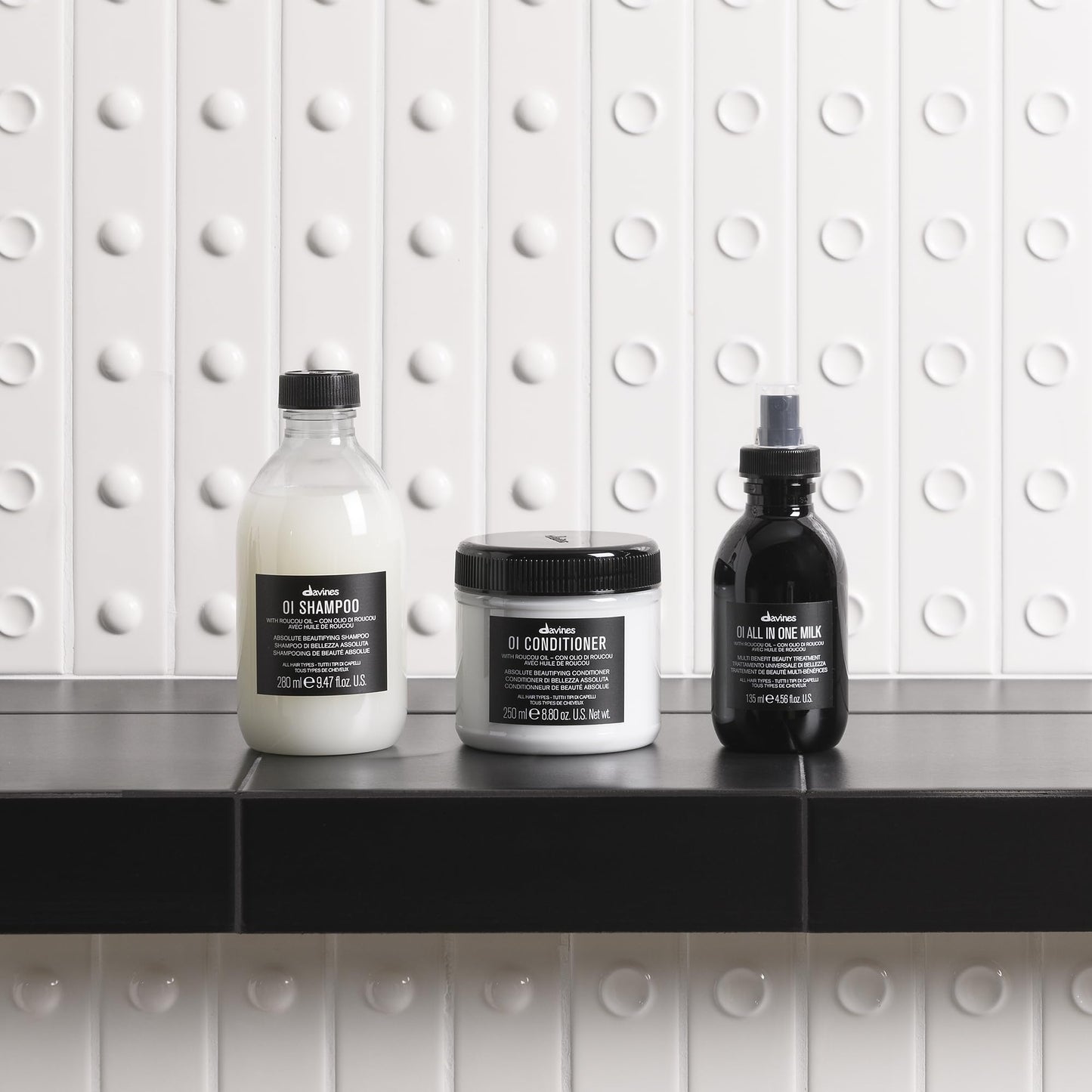 Davines OI All In One Milk for frizz control results