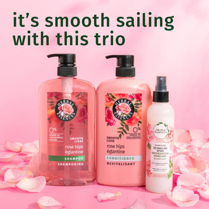 Close up of Herbal Essences conditioner branding