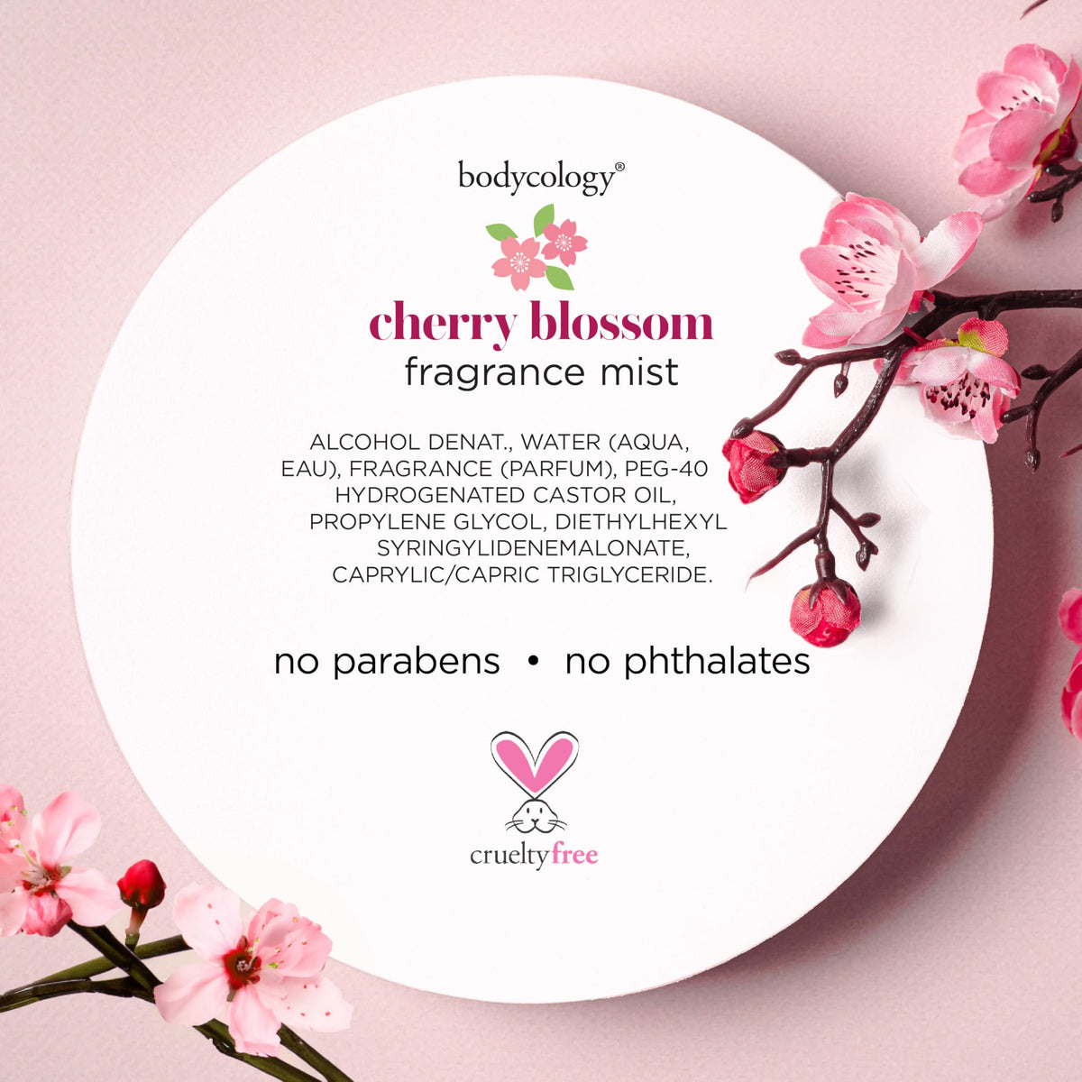 Travel size friendly Bodycology Cherry Blossom body mist