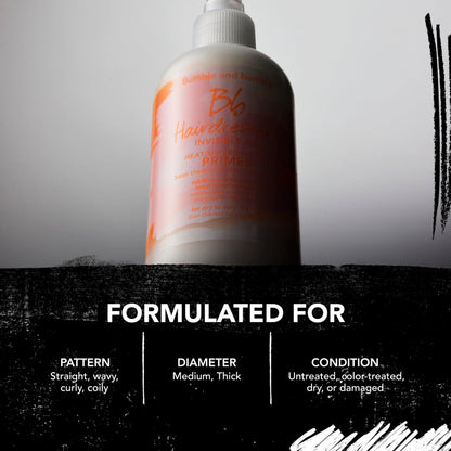 Bumble and bumble Hairdresser's Invisible Oil Primer showcasing the argan oil and coconut oil formula.