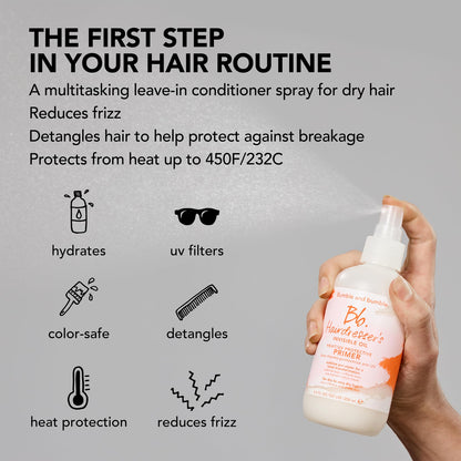 Close up of Bumble and bumble Hairdresser's Invisible Oil Leave In Conditioner nozzle applicator.