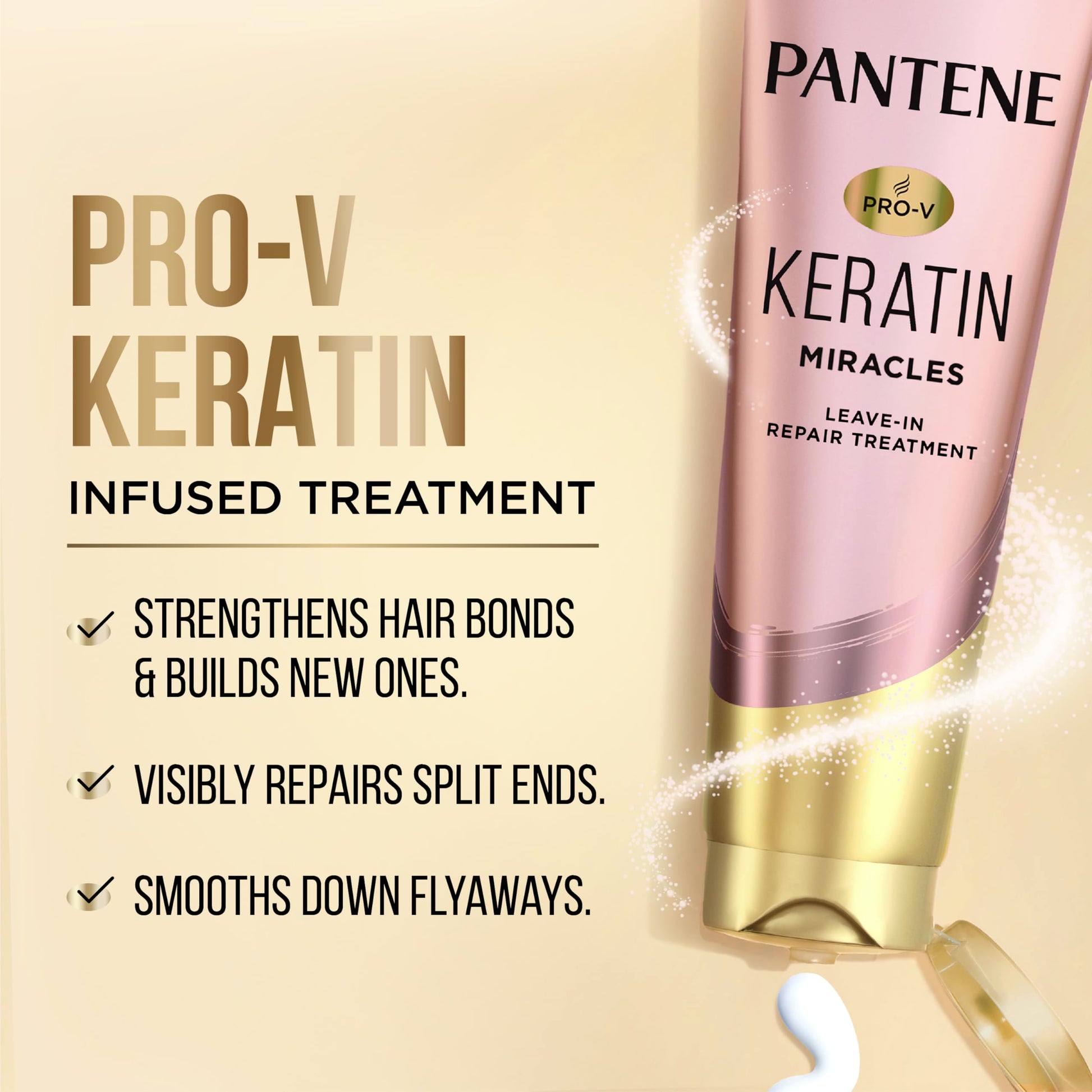 Pantene Keratin Miracles protein treatment tube packaging