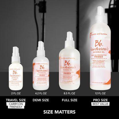 Bumble and bumble Hairdresser's Invisible Oil Primer authentic imported packaging view.