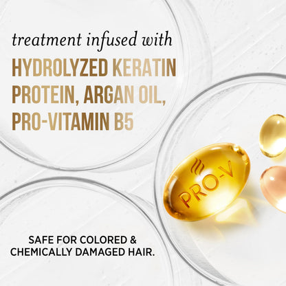 Texture demonstration of Pantene Keratin Leave-In Conditioner