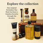 Side view angle of the classic West Indian bay leaf fragrance bottle