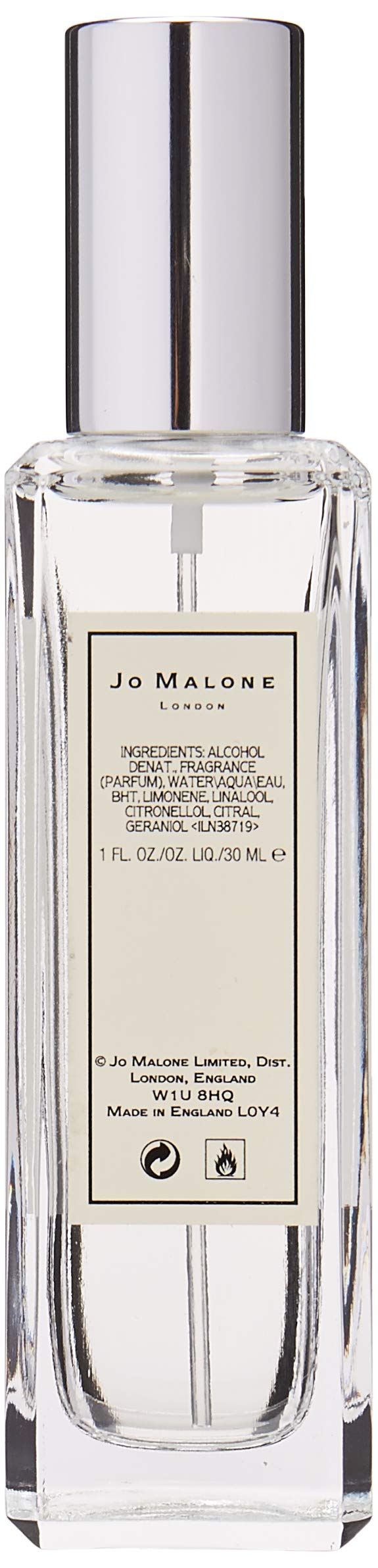 Authentic Jo Malone cologne spray bottle luxury packaging