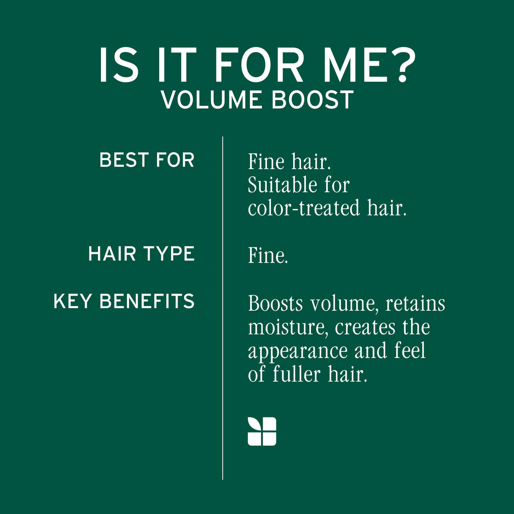 Back of Biolage Volume Boost conditioner bottle showing ingredients