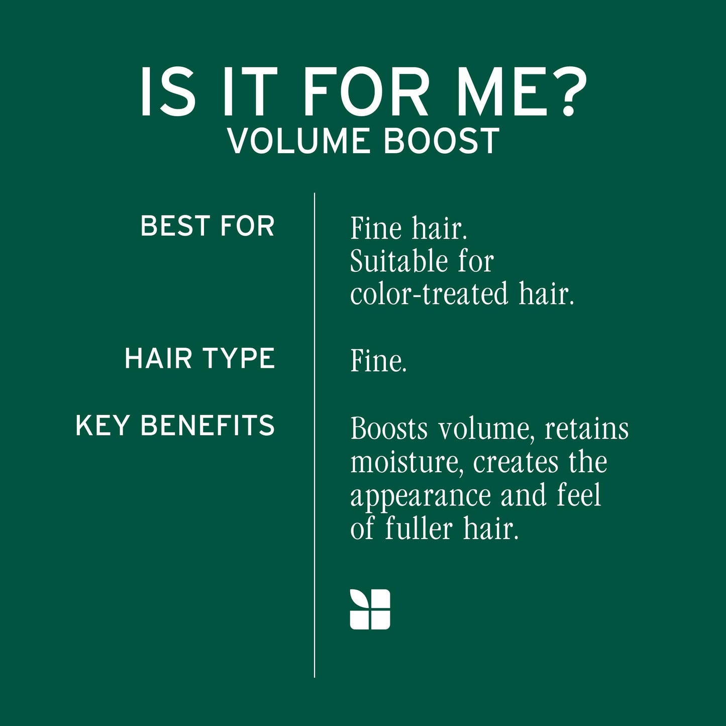 Back of Biolage Volume Boost conditioner bottle showing ingredients