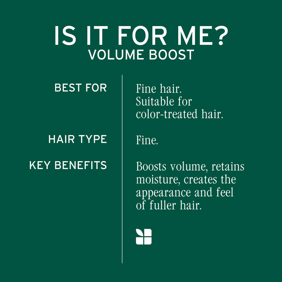 Back of Biolage Volume Boost conditioner bottle showing ingredients