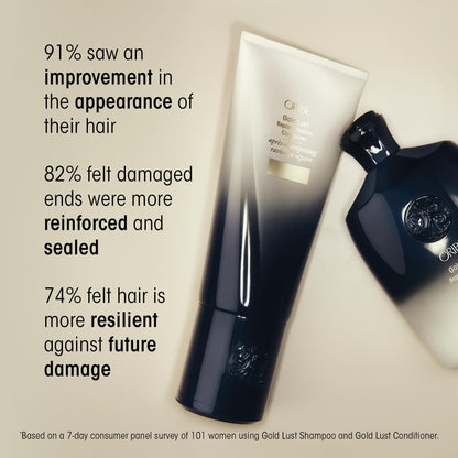 Oribe luxury damaged hair repairing conditioner texturized product squeeze cream view.