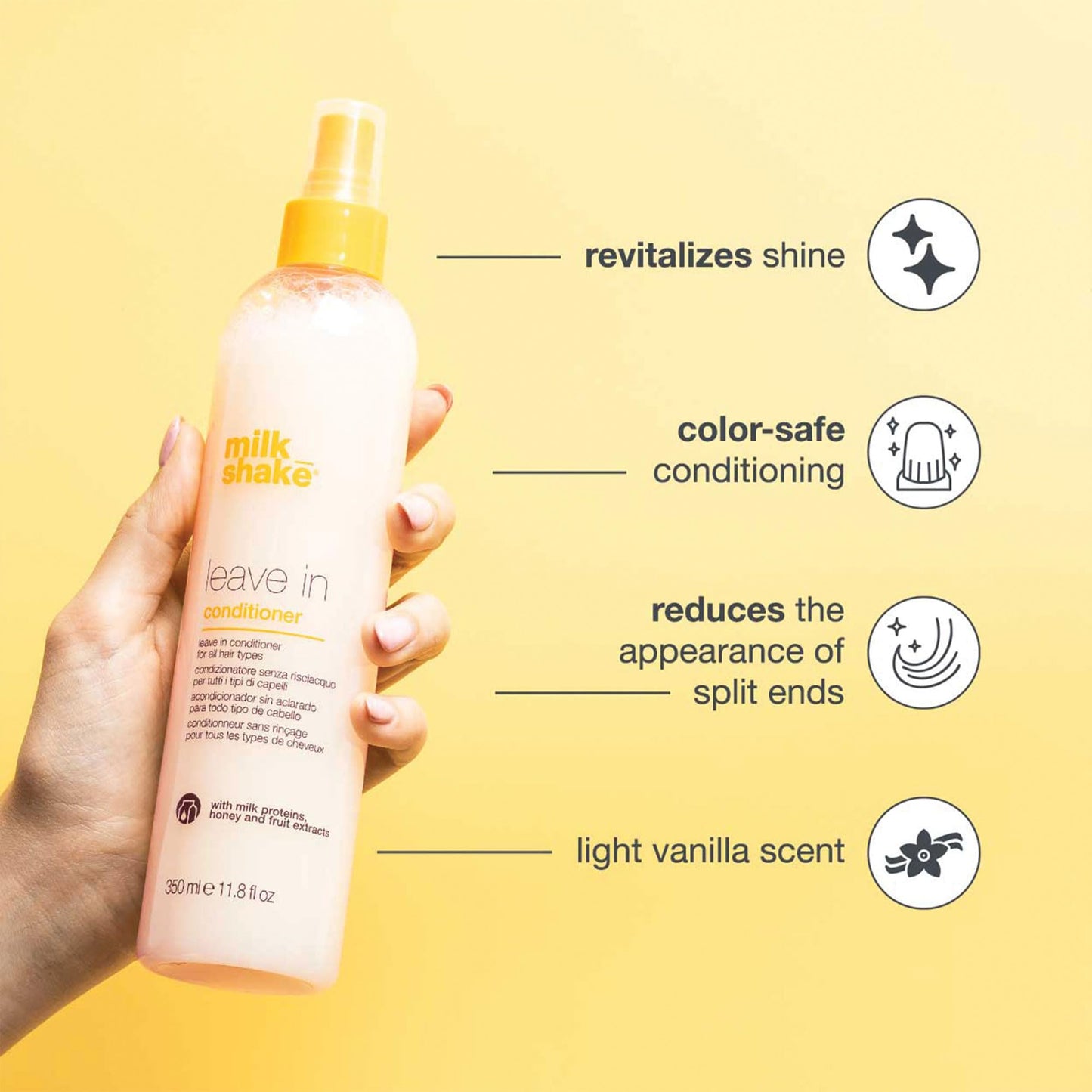 Milk Shake hair conditioner 11.8 Fluid Ounces bottle packaging