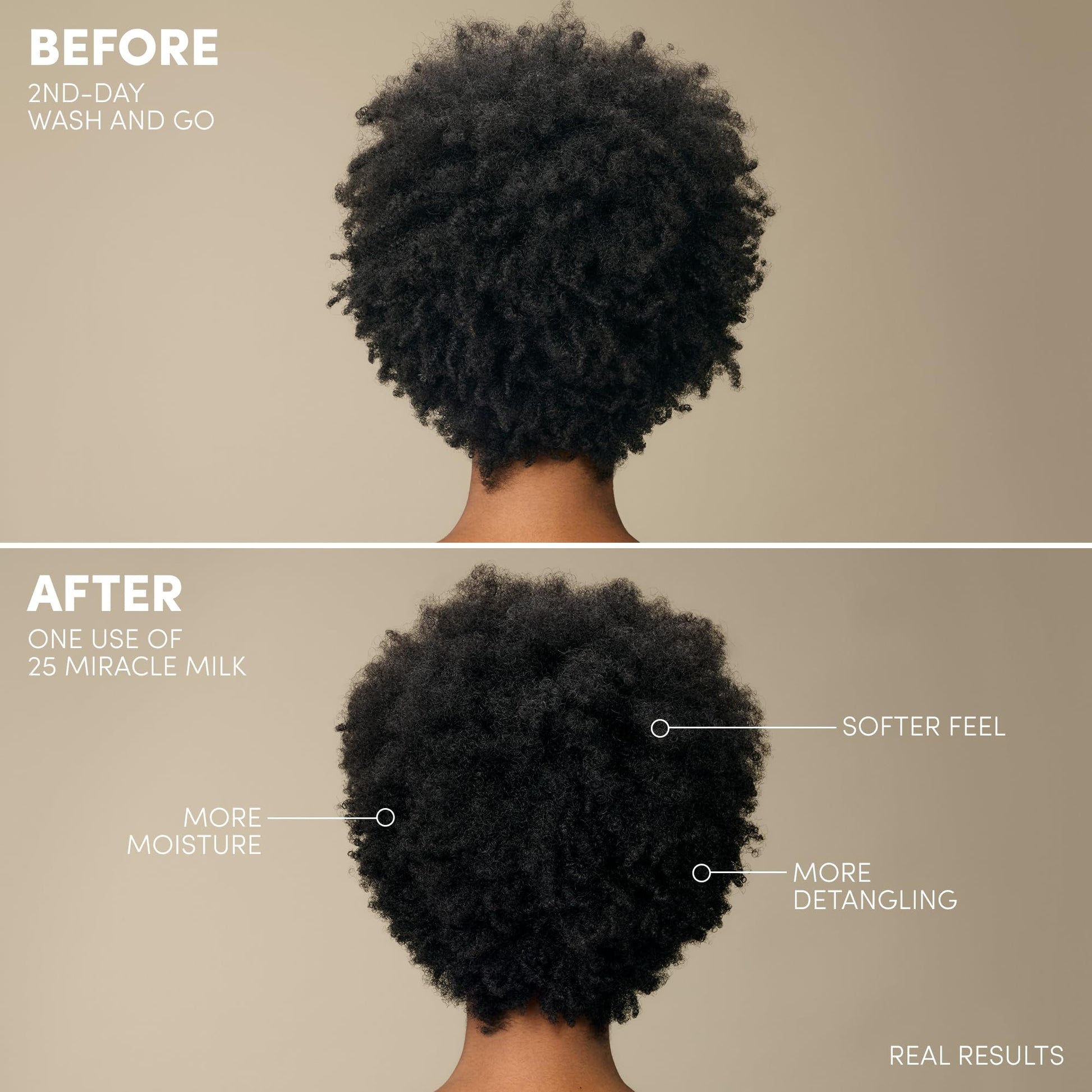 Mizani 25 Miracle Milk applied to textured hair
