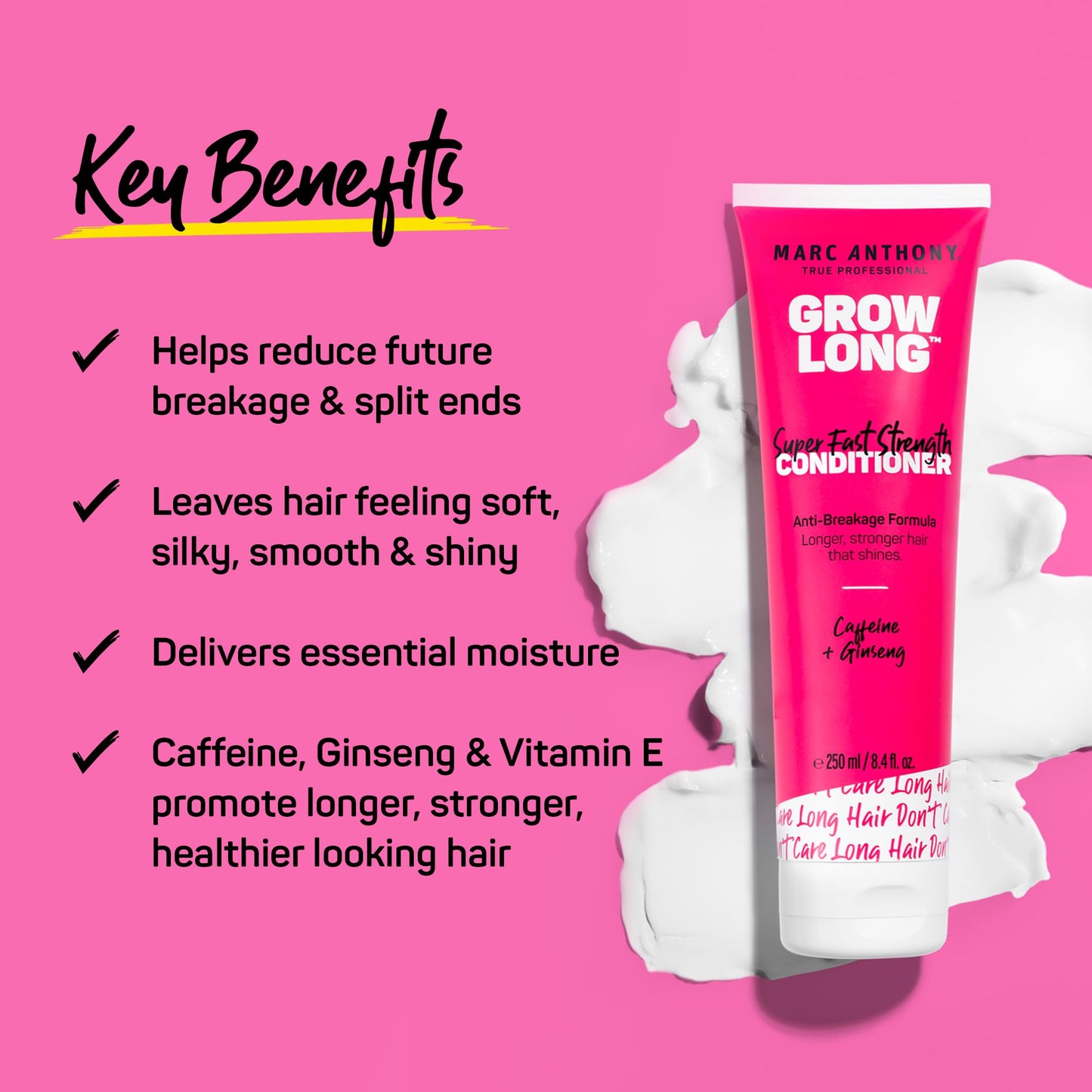 Marc Anthony caffeine and ginseng infused anti breakage conditioner for long hair