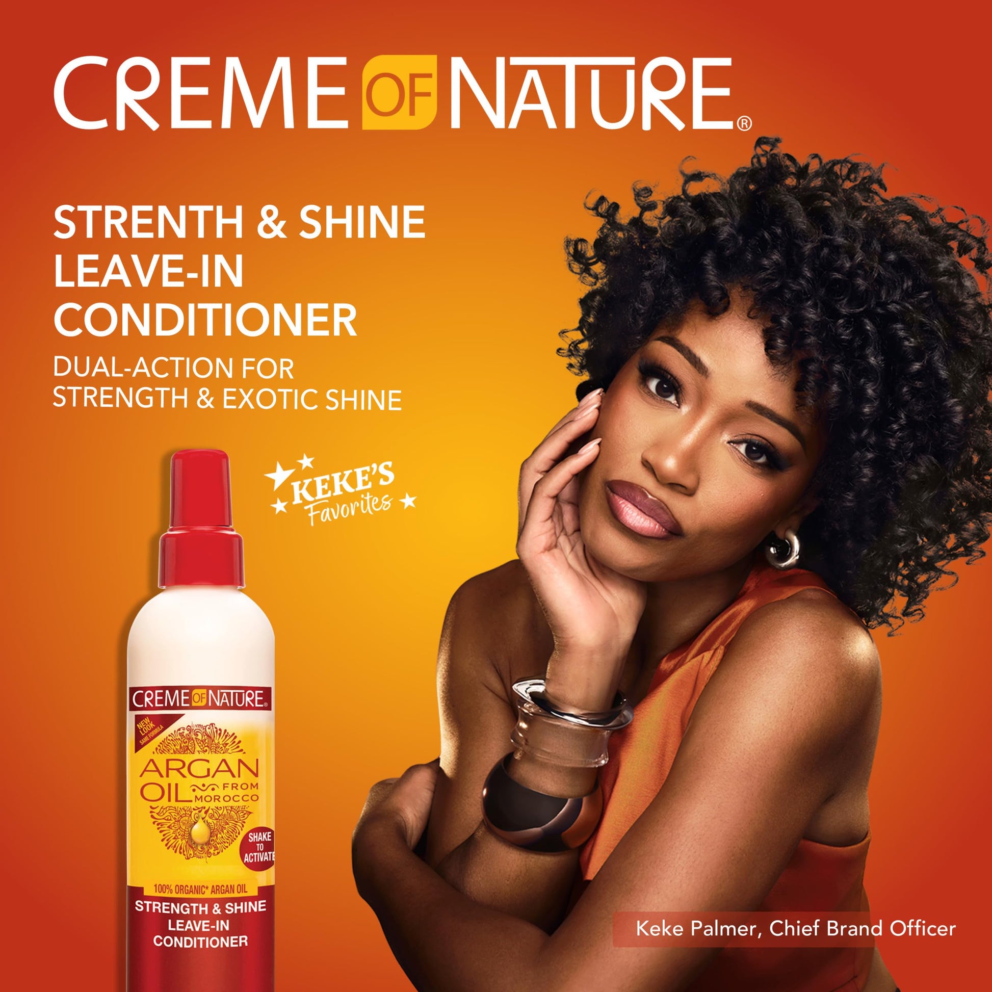 Creme of Nature Argan Oil dual-action leave-in spray bottle