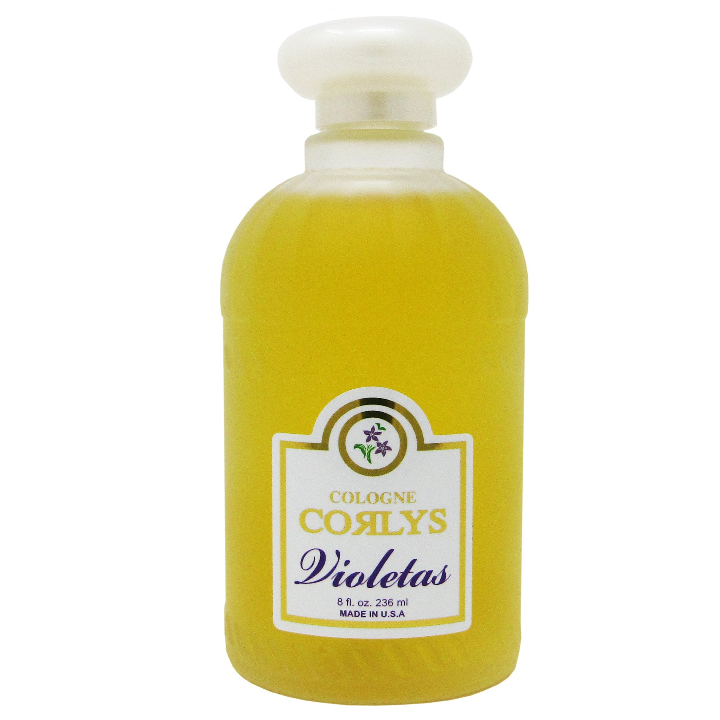Imported eight ounce violet baby splash fragrance packaging detail