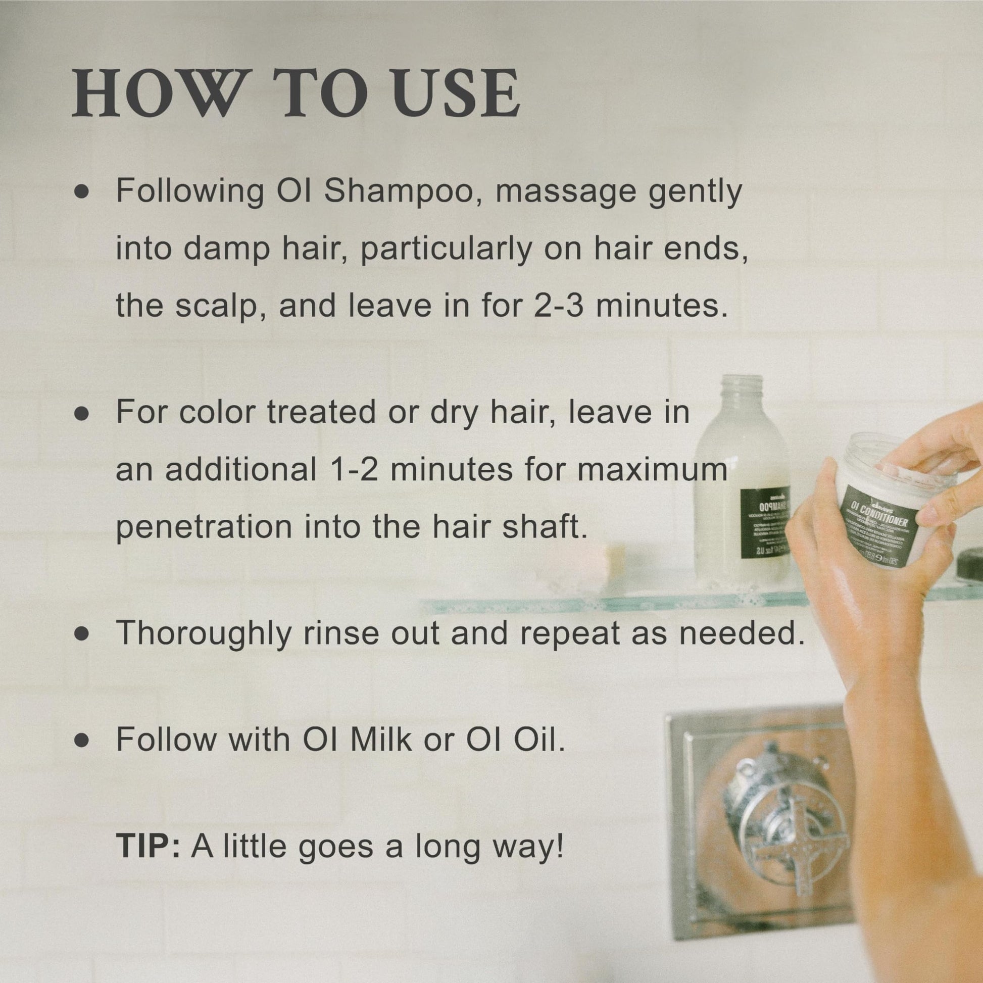 Davines OI Conditioner rich buttery hair formula jar