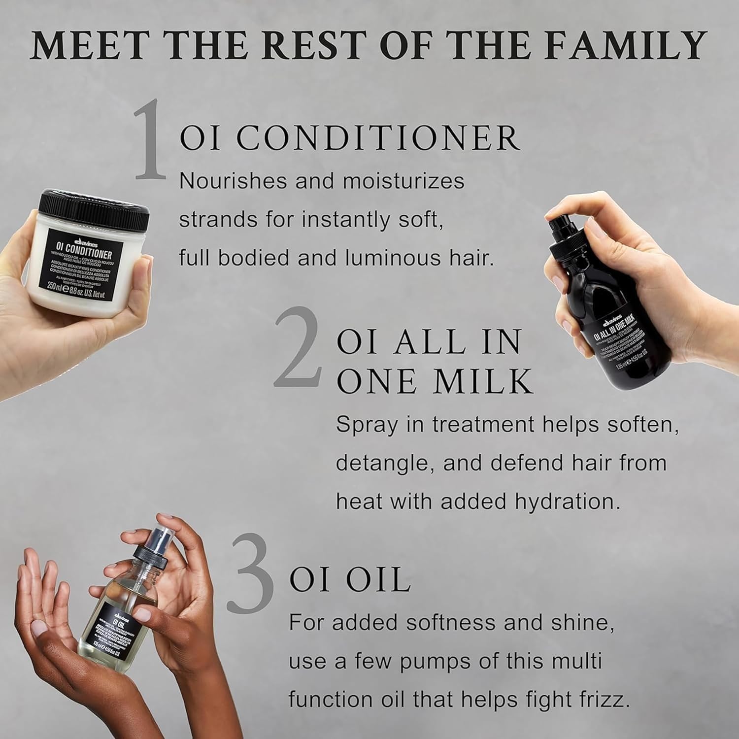 Davines OI Conditioner for frizz control and shine