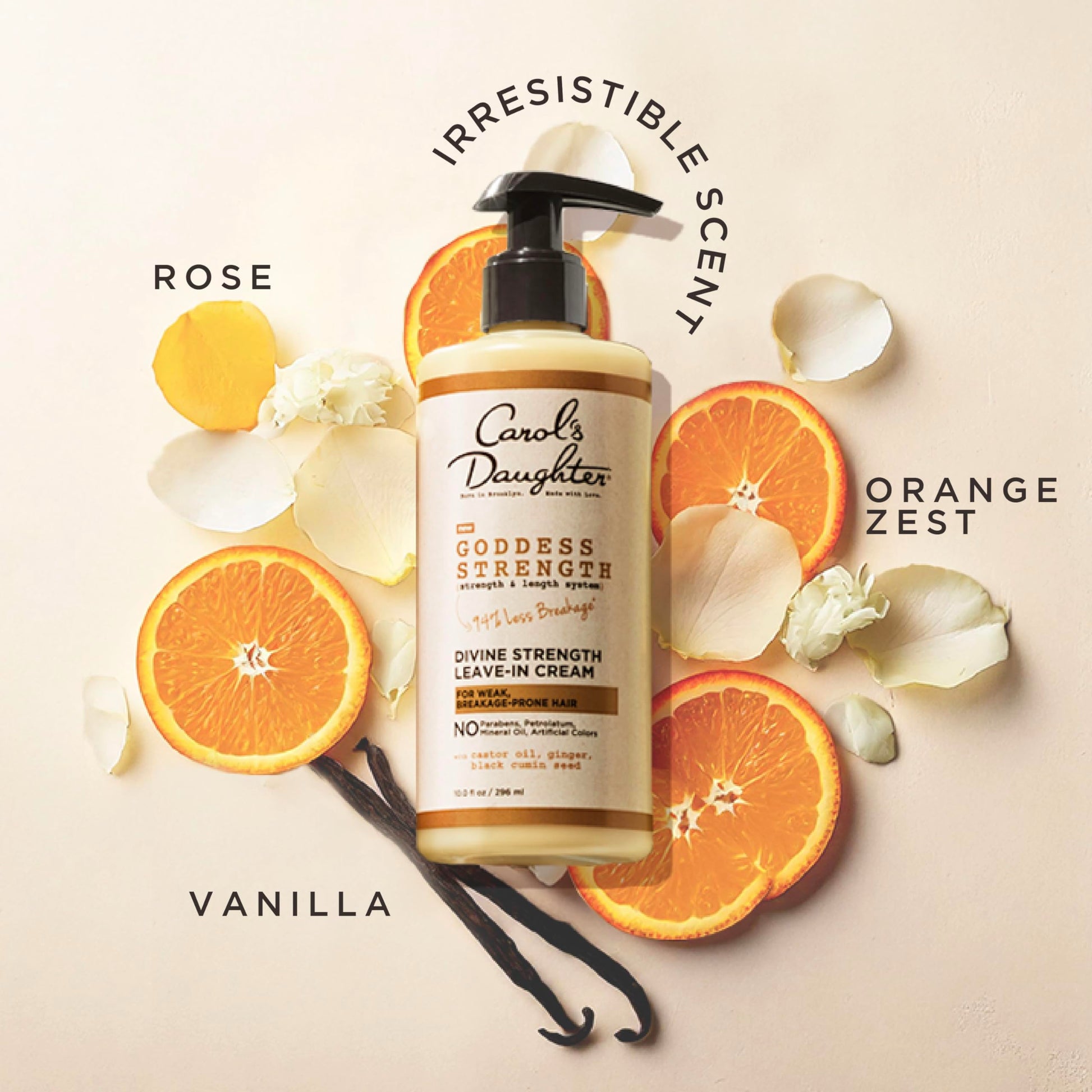 Pump dispenser of Carol's Daughter Goddess Strength leave in cream