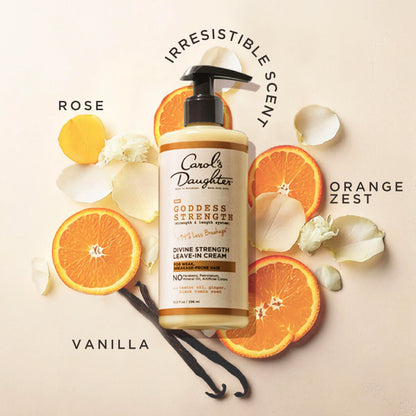 Pump dispenser of Carol's Daughter Goddess Strength leave in cream