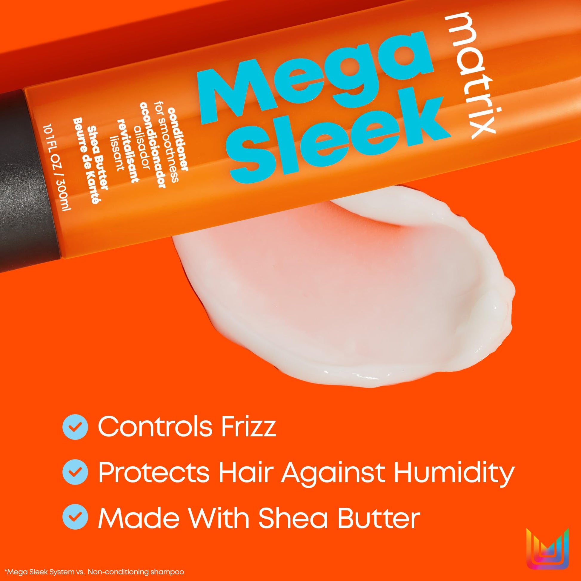 Matrix smoothing conditioner for frizzy hair label