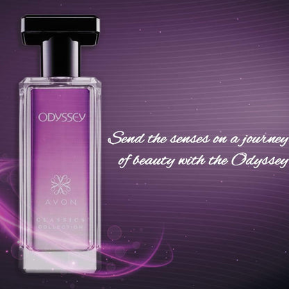 Avon Odyssey 1.7 fluid ounce perfume bottle side profile