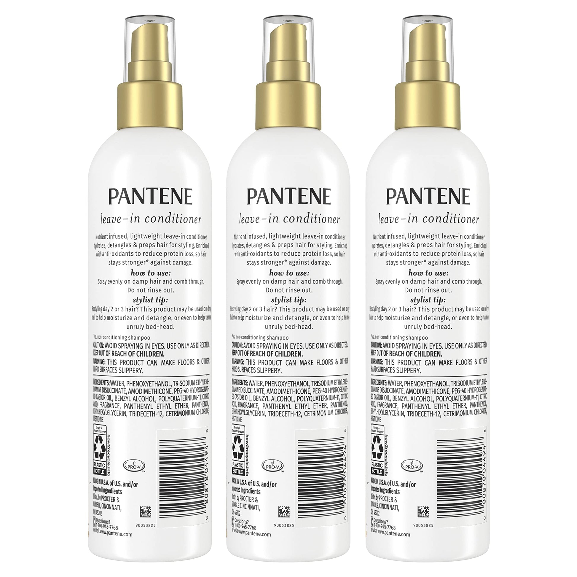 Pantene Repair and Protect hair care 3 pack packaging