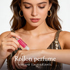 Halonly sensual pheromone perfume oil for women being applied directly onto a wrist pulse point.