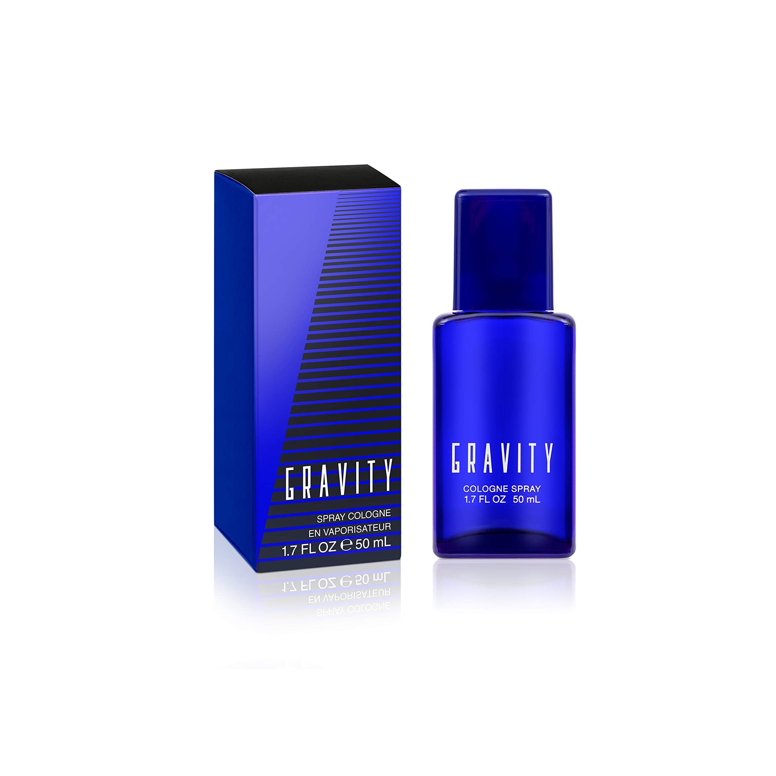Close up view of the spray nozzle on the 1.7 fluid ounce Coty Gravity Eau de Cologne bottle