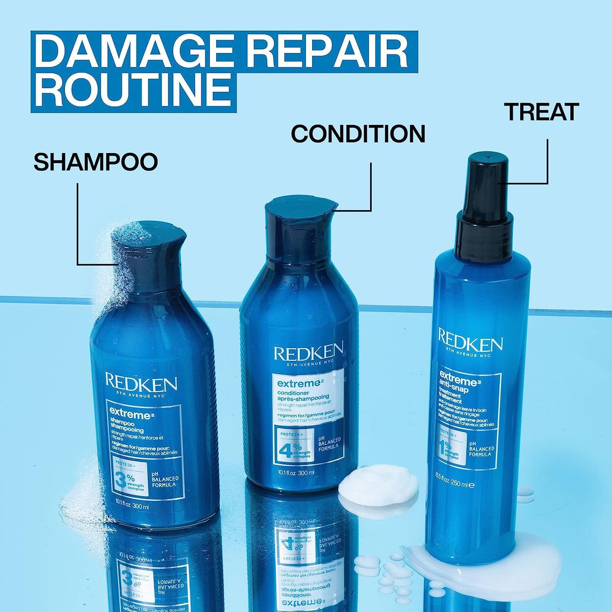 Redken Extreme hair care product for brittle and weak hair