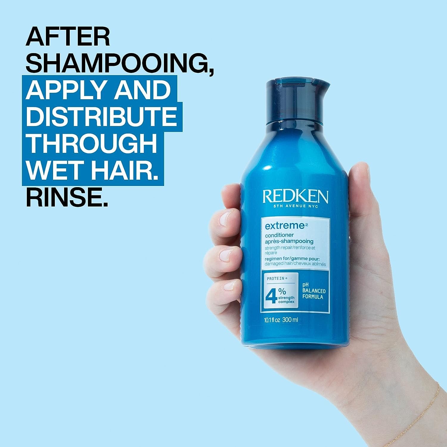 Redken Extreme Conditioner texture and application view