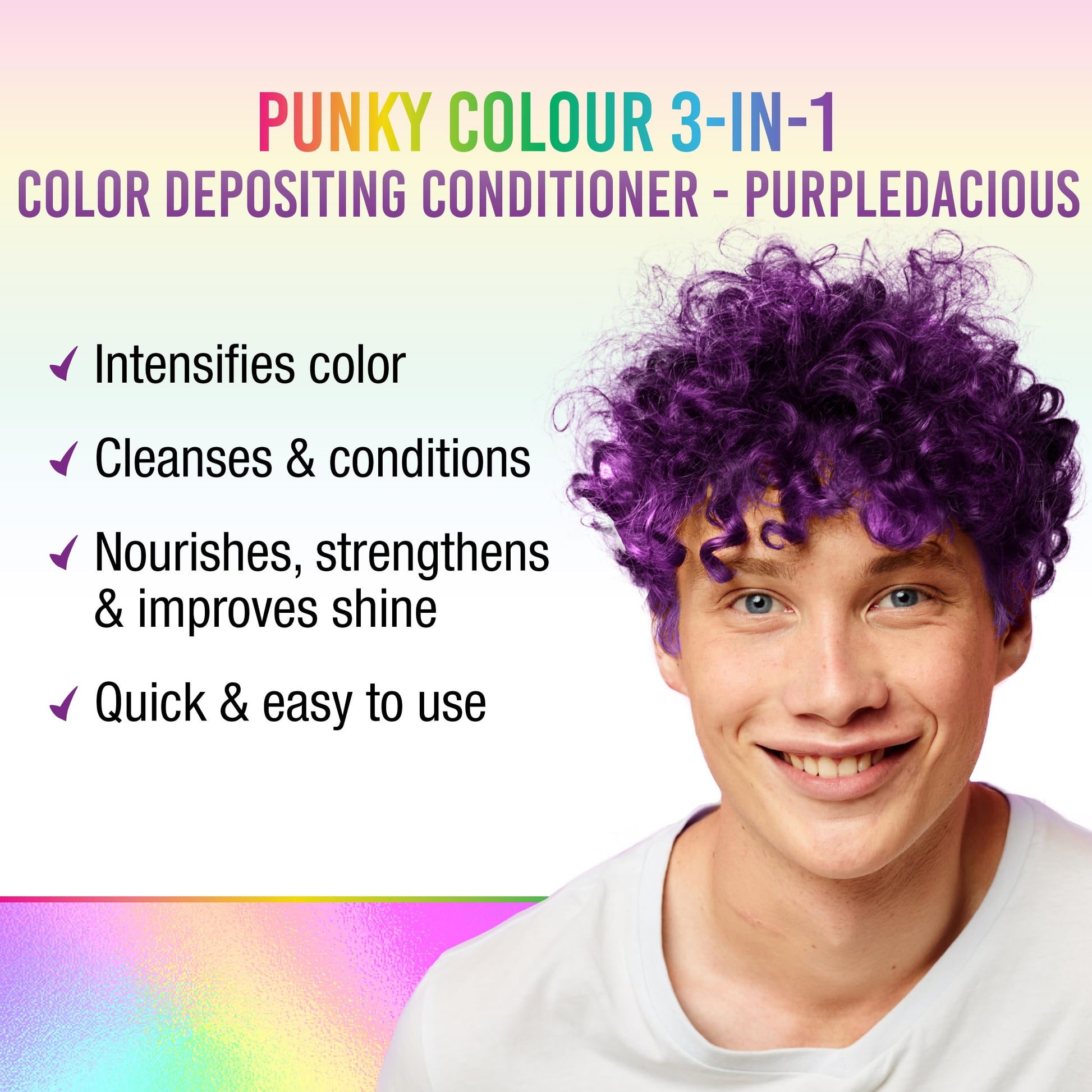 Punky Colour Purpledacious bottle showing 8.5 fluid ounce size